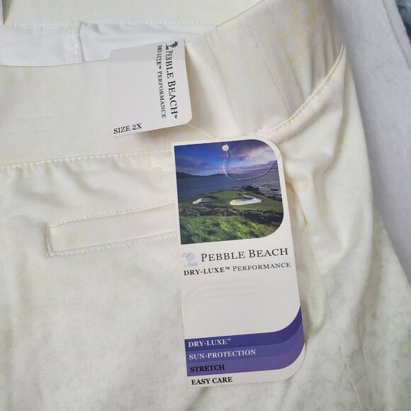 Pebble Beach Dry Luxe Golf  Tennis Skirt 2X White Blue Ombre Sun Protection - Picture 8 of 9